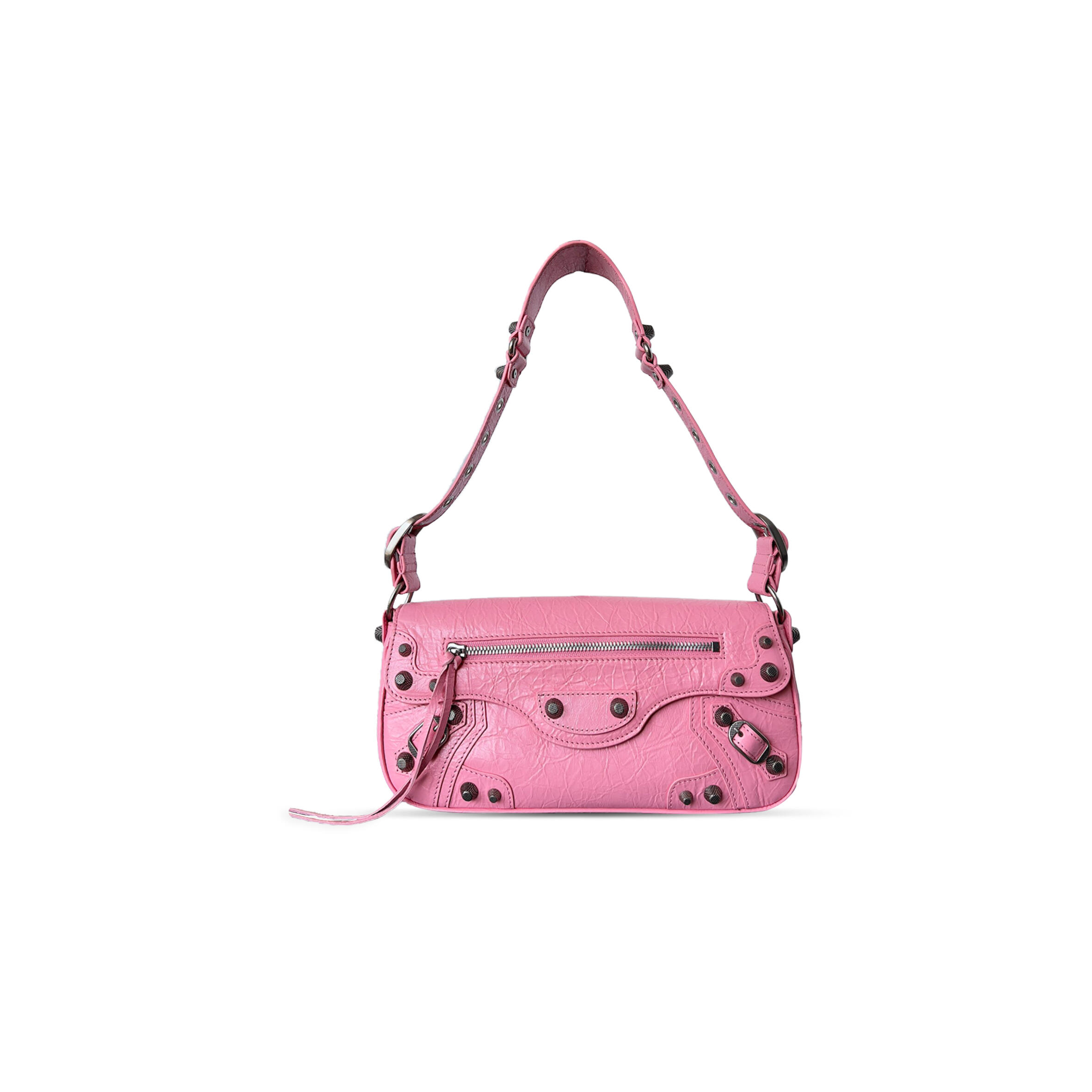 BALENCIAGA WOMEN'S LE CAGOLE IN SMALL PINK 7716400GT3Y7103 (29.9*13.9*4.5cm)